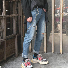 Fashion Mens Womens Stainless Steel Jeans Chain Jean Chain Pants Chain Biker Wallet Chain For Women - imessengerbags