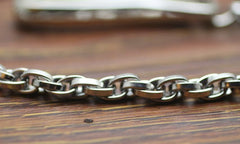 Cool Men's Handmade Stainless Steel Long Biker Wallet Chain Pants Chain Wallet Chain For Men - imessengerbags