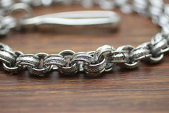 Cool Men's Handmade 3D Stainless Steel Pants Chain Biker Wallet Chain For Men - imessengerbags
