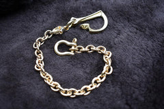 Cool Men's Brass Dragon Skull  Wallet Chain Pants Chains Biker Wallet Chain For Men - imessengerbags