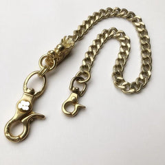 Cool Men's Brass Chinese Dragon 18'' Pants Chains Biker Wallet Chain For Men - imessengerbags