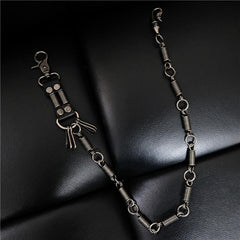 Cool Men's Silver Long Pants Chain Punk Long Biker Wallet Chain For Men - imessengerbags
