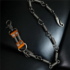 Cool Men's Silver Long Pants Chain Punk Long Biker Wallet Chain For Men - imessengerbags