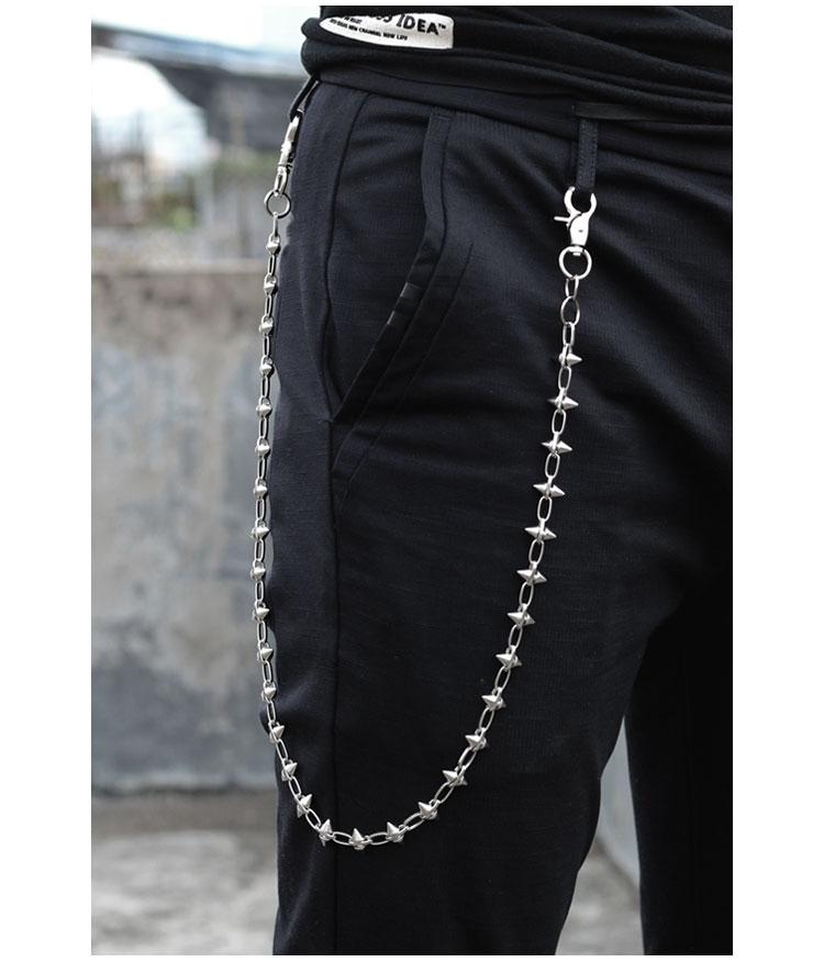 Chunky Pant Chains, Black Acrylic Side Waist Chains for Wallet