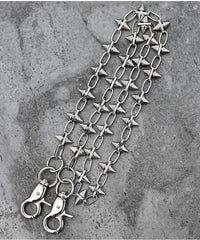 Cool Men's Spike Hip Hop Long Stainless Steel Pants Chain Biker Wallet Chain For Men - imessengerbags