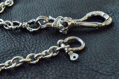 Cool Men's Stainless Steel Silver Pants Chain Biker Wallet Chain Key Chain Belt Chain For Men - imessengerbags