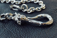 Cool Men's Stainless Steel Silver Pants Chain Biker Wallet Chain Key Chain Belt Chain For Men - imessengerbags