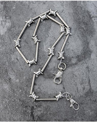 Cool Men's Rock Puck Long Stainless Steel Pants Chain Biker Wallet Chain For Men - imessengerbags