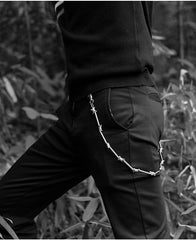 Cool Men's Rock Puck Long Stainless Steel Pants Chain Biker Wallet Chain For Men - imessengerbags