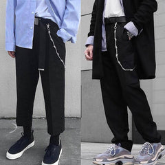 Cool Men's Rock Puck Long Stainless Steel Pants Chain Biker Wallet Chain For Men - imessengerbags