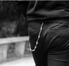 Cool Men's Rock Puck Long Stainless Steel Pants Chain Biker Wallet Chain For Men - imessengerbags