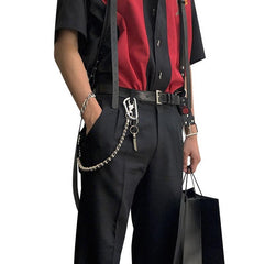 Fashion Men's Women's Silver Bike Chain Long Biker Wallet Chain Pants Chain For Men - imessengerbags
