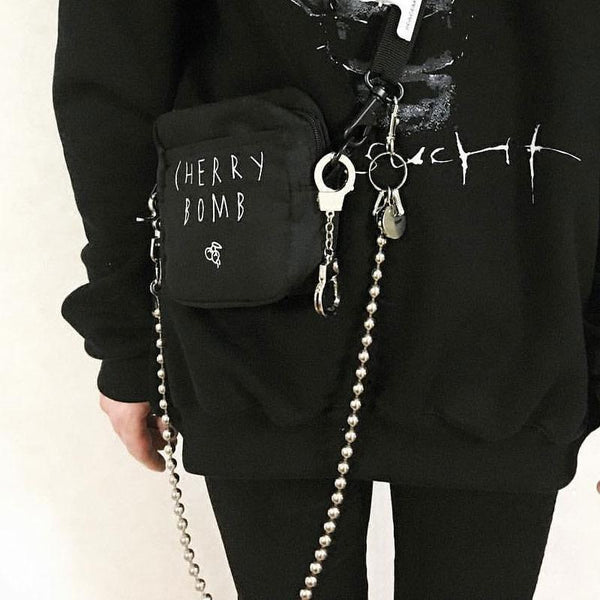Fashion  Men's Women's Silver Bead Long Biker Wallet Chain Pants Chain For Men - imessengerbags