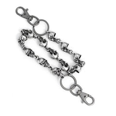 Cool Men's Skull Silver Jeans Chain Jean Chain Long Biker Wallet Chain Pants Chain For Men - imessengerbags