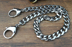 Cool Men's Women's Stainless Steel 18'' Silver Wallet Chain Pants Chain Jeans Chain Jean Chain For Men - imessengerbags