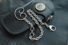 Cool Men's Women's Stainless Steel 18'' Sliver Wallet Chain Pants Chain Jeans Chain Jean Chain For Men - imessengerbags