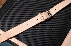 Cool Mens Blue Leather Backpack School Backpack Leather Laptop Backpack for Men - imessengerbags