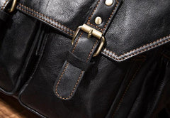 Cool Mens Leather 14inch Laptop Backpack Travel Backpacks Leather School Backpack for Men