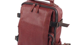 Cool Mens Leather 15inch Laptop Backpack Satchel Backpack Leather School Backpack for Men