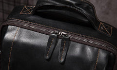 Cool Mens Leather 15inch Laptop Backpack Satchel Backpack Leather School Backpack for Men