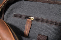 Cool Mens Leather Backpack School Backpack Leather Laptop Backpack for Men - imessengerbags