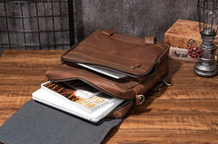 Cool Mens Leather Backpack School Backpack Leather Laptop Backpack for Men - imessengerbags