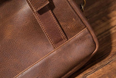 Cool Mens Leather Backpack School Backpack Leather Laptop Backpack for Men - imessengerbags