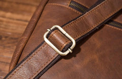 Cool Mens Leather Backpack School Backpack Leather Laptop Backpack for Men - imessengerbags