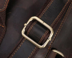Cool Mens Leather Barrel Backpack Overnight Bag Travel Backpack Weekender Bag for men