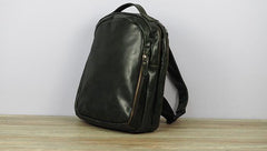 Cool Mens Leather School Backpack Satchel Backpacks Leather Travel Backpack for Men - imessengerbags