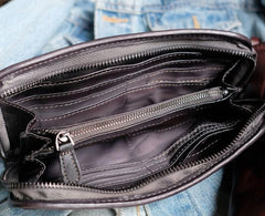 Cool Mens Leather Zipper Long Clutch Wallet Zipper Vintage Long Wallet For Men