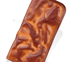 COOL MENS LEATHER ZIPPER LONG CLUTCH WALLETs ZIPPER VINTAGE LONG WALLET FOR MEN - imessengerbags