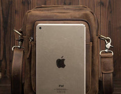 Cool Mens Leather Small Side Bag Small Messenger bag Shoulder bag For Men - imessengerbags