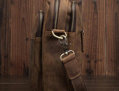 Cool Mens Leather Small Side Bag Small Messenger bag Shoulder bag For Men - imessengerbags