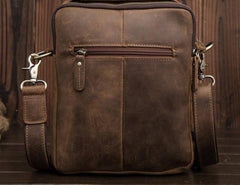 Cool Mens Leather Small Side Bag Small Messenger bag Shoulder bag For Men - imessengerbags