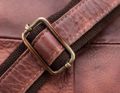 Cool Mens Leather Vintage Small Side Bag Small Messenger bag Shoulder bag For Men - imessengerbags
