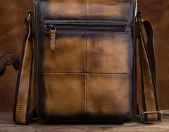 Cool Mens Leather Vintage Small Side Bag Small Messenger bag Shoulder bag For Men - imessengerbags