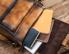 Cool Mens Leather Vintage Small Side Bag Small Messenger bag Shoulder bag For Men - imessengerbags