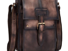 Cool Mens Leather Vintage Small Side Bag Small Messenger bag Shoulder bag For Men - imessengerbags