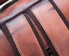 Cool Mens Vintage Leather Backpack School Backpack Travel Backpack for men