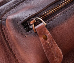 Cool Mens Vintage Leather Backpack School Backpack Travel Backpack for men