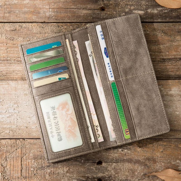 Cool Mens long Wallet Leather Vintage Wallet Long Wallets for Men - imessengerbags