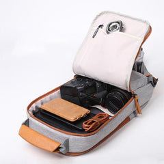 Cool Oxford Fabric Men's Black Chest Bag One Shoulder Backpack Sling Bag For Men - imessengerbags