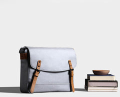 Cool Oxford Cloth Gray Men's Shoulder Bag Messenger Bag Side Bag For Men - imessengerbags