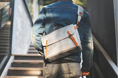 Cool Oxford Cloth Gray Men's Shoulder Bag Messenger Bag Side Bag For Men - imessengerbags