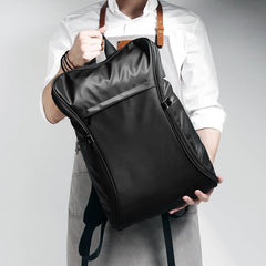 Cool Nylon Cloth Men's Black Large Computer Backpack Travel Bag For Men - imessengerbags