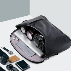 Cool Nylon Cloth Men's Black Large Computer Backpack Travel Bag For Men - imessengerbags