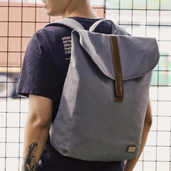 Cool Polyester Fibre Men's 14'' Large Laptop Backpack Travel Backpack For Men - imessengerbags