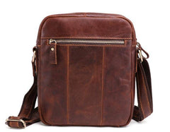 Cool Brown Leather Mini Messenger Bags Small Tablet Messenger Bag Side Bag For Men - imessengerbags