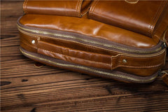 Cool Leather Small Side Bag Handbag Work Bag Business Bag Shoulder Bags For Men - imessengerbags